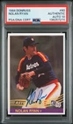 1984 Donruss Nolan Ryan HOF Signed Baseball Card #60 PSA/DNA Certified Auto 10