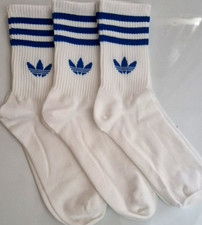 Image of Adidas 3 Pairs Socks Crew Multi Colours size-6-8 -8-10-10-12- NEW COLOURS ADDED