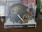 🔥 Johnny Manziel Signed Browns Slate Mini Helmet Auto Beckett Witness 🔥