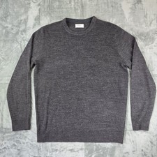 Easy Men's Crew-Neck Jumper Size Large Grey