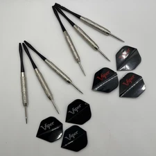 VIPER Silver Thunder Six Darts Steel Tip Darts 18 Grams Red White 2 Sets