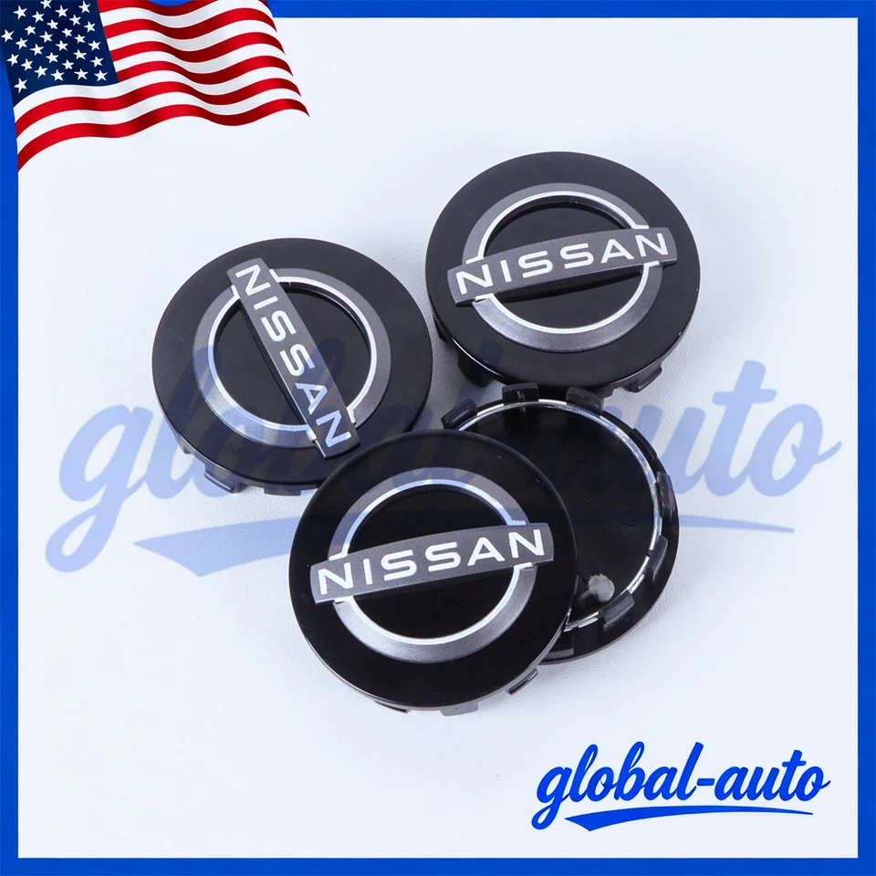 4PCS SET Wheel Center Caps 54mm For 40342-9LT0A Black Easy to Install Foto 4 de 4