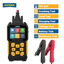 Car Battery Tester Battery Load Tester 12V 24V Battery Charging Cranking Analyze