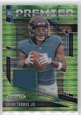 2024 Panini Prizm Premier Jerseys Neon Green Pulsar Brian Thomas Jr Rookie RC