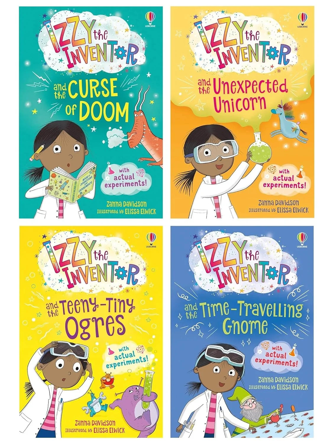 Izzy the Inventor Series 4 Books Collection Set by Zanna Davidson Curse of Doom - Image 11