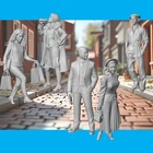 HO SCALE EVERYDAY FIGURES (BATCH F N251-N500) 1/87 RESIN