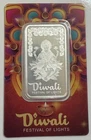 2025 Pamp Suisse Diwali Lakshmi & Rangoli 1 oz .999 Pure Silver Bar In Assay