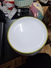 2packs Of 4 Multicoloured Picnic Plates