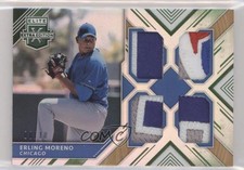 2018 Panini Elite Extra Edition Quad Materials Emerald 6/10 Erling Moreno hg6