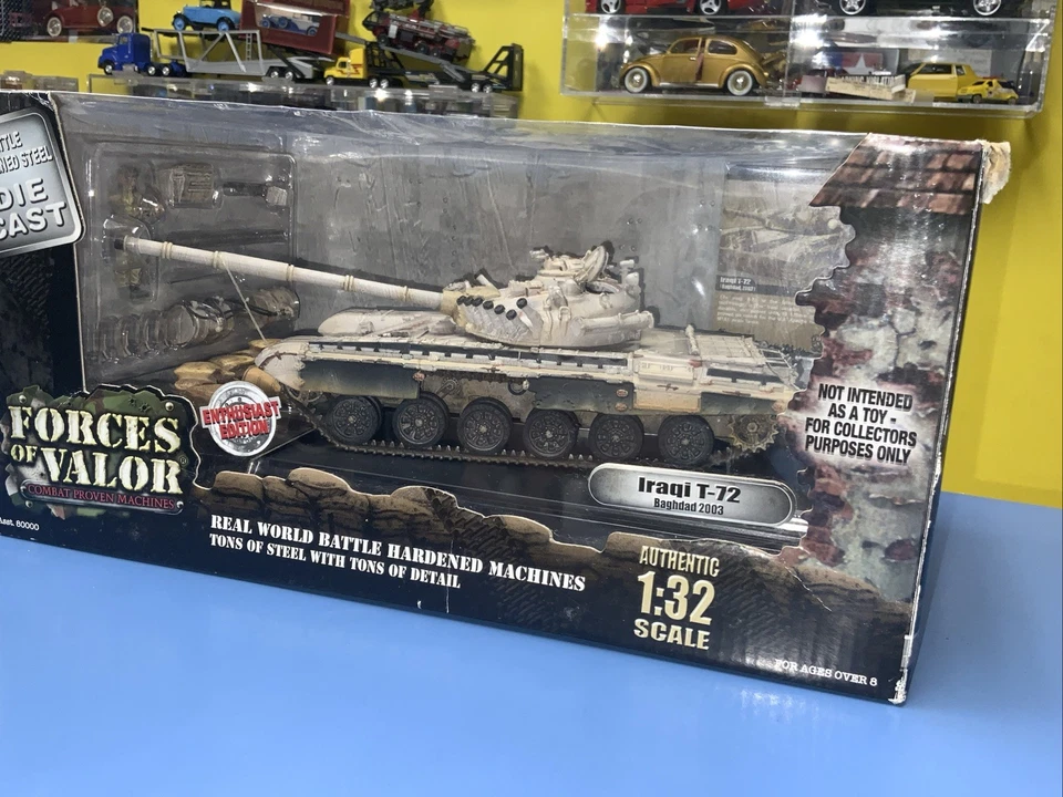 FORCES OF VALOR 1:32 Iraqi T-72 Tank Bagdad 2003 Released 2004  #80015 - Image 3 of 4
