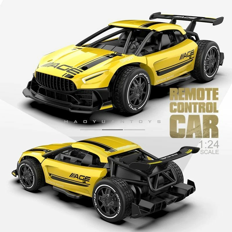 RC Drift Car, High Speed Racing Sport Toy Car 2.4GHz 1:24 Scale 4WD for  Adults