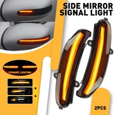 Pair Dynamic LED Turn Signal Light Side Mirror Blinker for Benz C W203 2000-2007