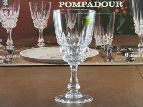 Nuevo Juego de 6 Copas de Cristal de de Corte Francés POMPADOUR Elegantes d'Arques | eBay