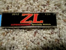 2012 Camaro Ss Zl Supercharged Slp Dash Plaque 214 Brand New Factory Original