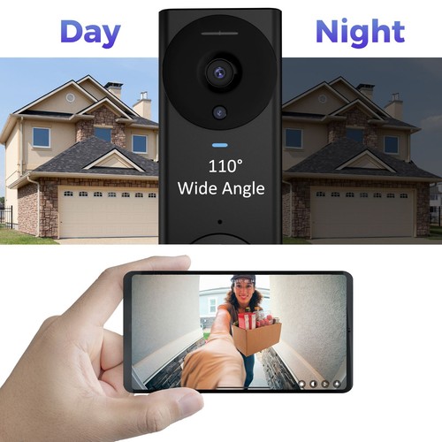 Wireless Security WiFi Smart Doorbell Intercom Video Camera Bell For ULooka - Picture 5 of 9