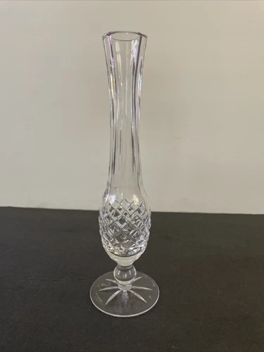 Vintage Waterford Crystal Giftware Collection Footed Bud Vase Signed Ken Butler