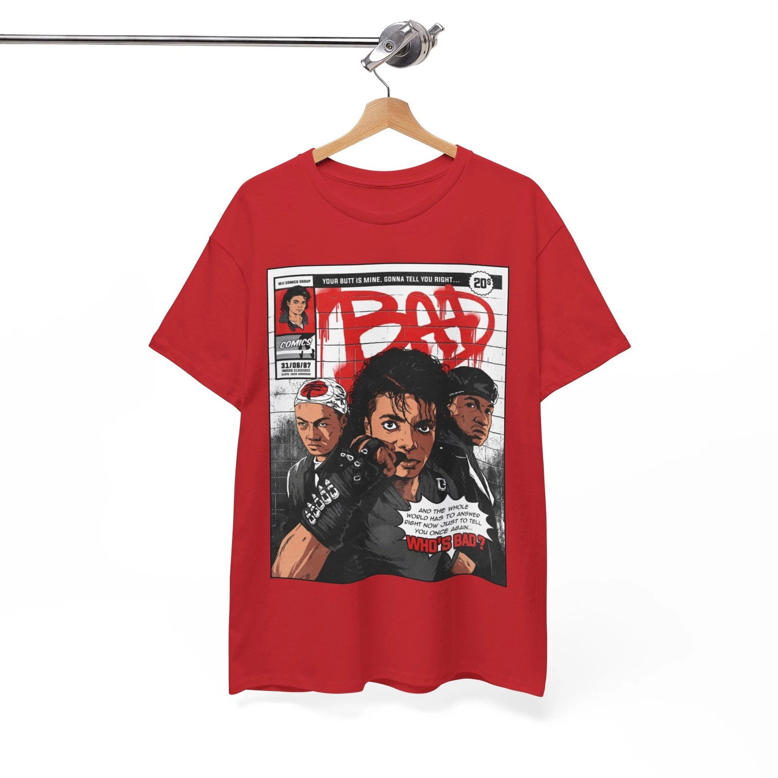 Michael Jackson Bad T shirt Unisex Heavy Cotton Tee