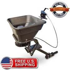 80 Lbs Utv Atv Mount Motor Fertilizer Sand Salt Spreader Grass Seeder Farming