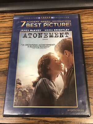  Atonement (DVD, 2007, Widescreen, Canadian Bilingual)
