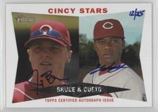 2009 Topps Heritage Cincy Stars Jay Bruce Johnny Cueto Autograph Auto 12/25 Reds