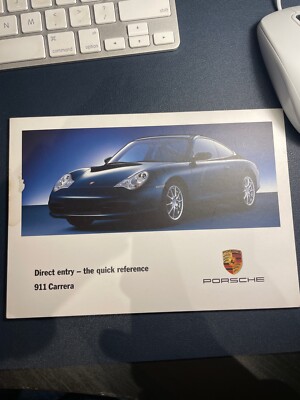 PORSCHE 911 996 DIREKTEINSTIEG SCHNELLÜBERSICHTSKARTE 2002 3.6 FACELIFT