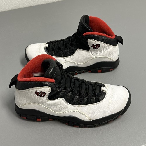 Nike Air Jordan 10 X Double Nickel White Black Red Chicago 310805-102 Men Sz 9.5
