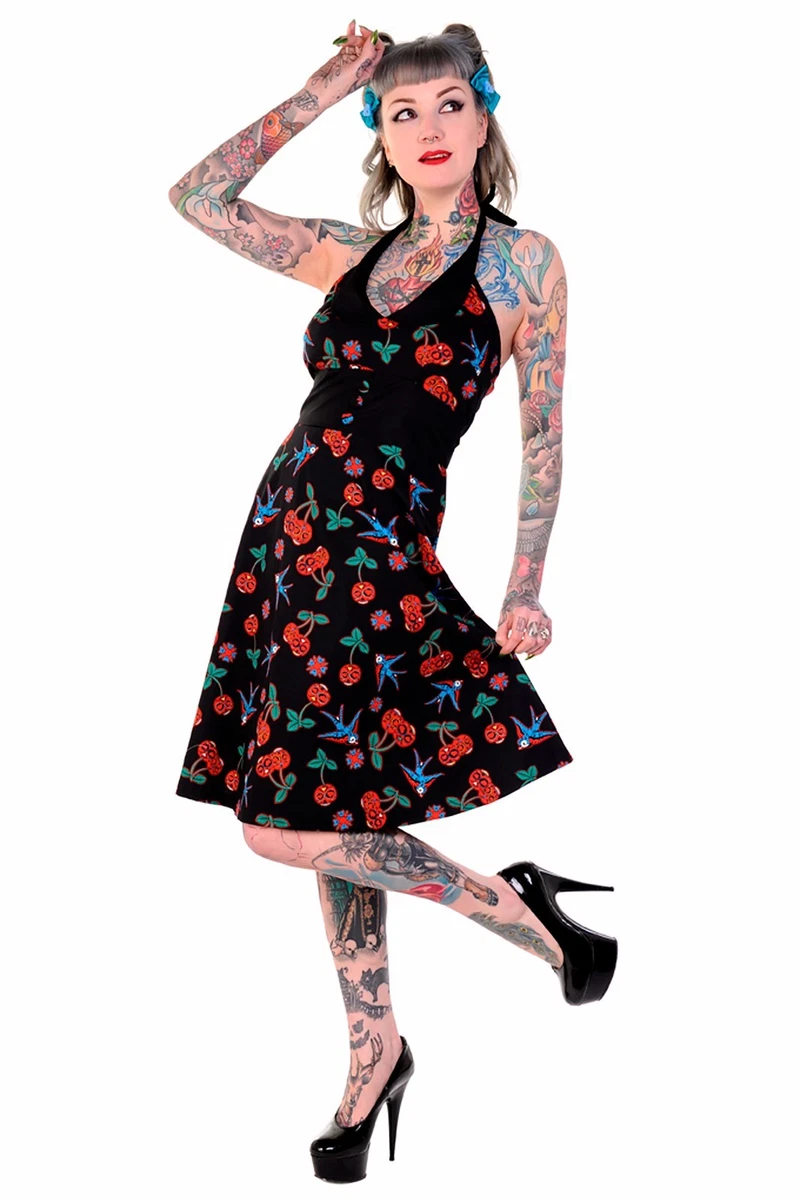 Retro skull shop dress