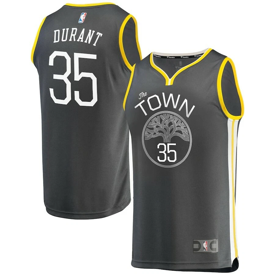 Golden State Warriors Kevin Durant City Edition “the town” Jersey (Youth  Medium)