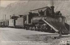 RPPC D&RGW RR Narrow Gauge San Juan Basin NM Colorado CO Sanborn postcard G606