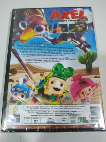 Axel el Pequeño Gran Heroe animacion - DVD Region 2 Español Ingles Nueva - Imagen 2 de 4