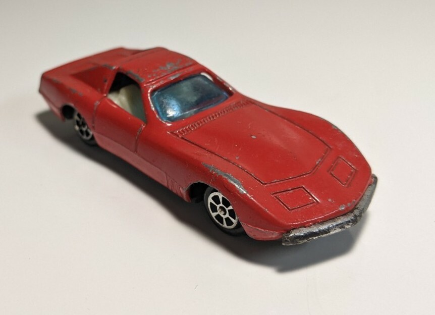 Vintage Yatming Red Chevrolet Racer #1002 1/64 Diecast Chevy
