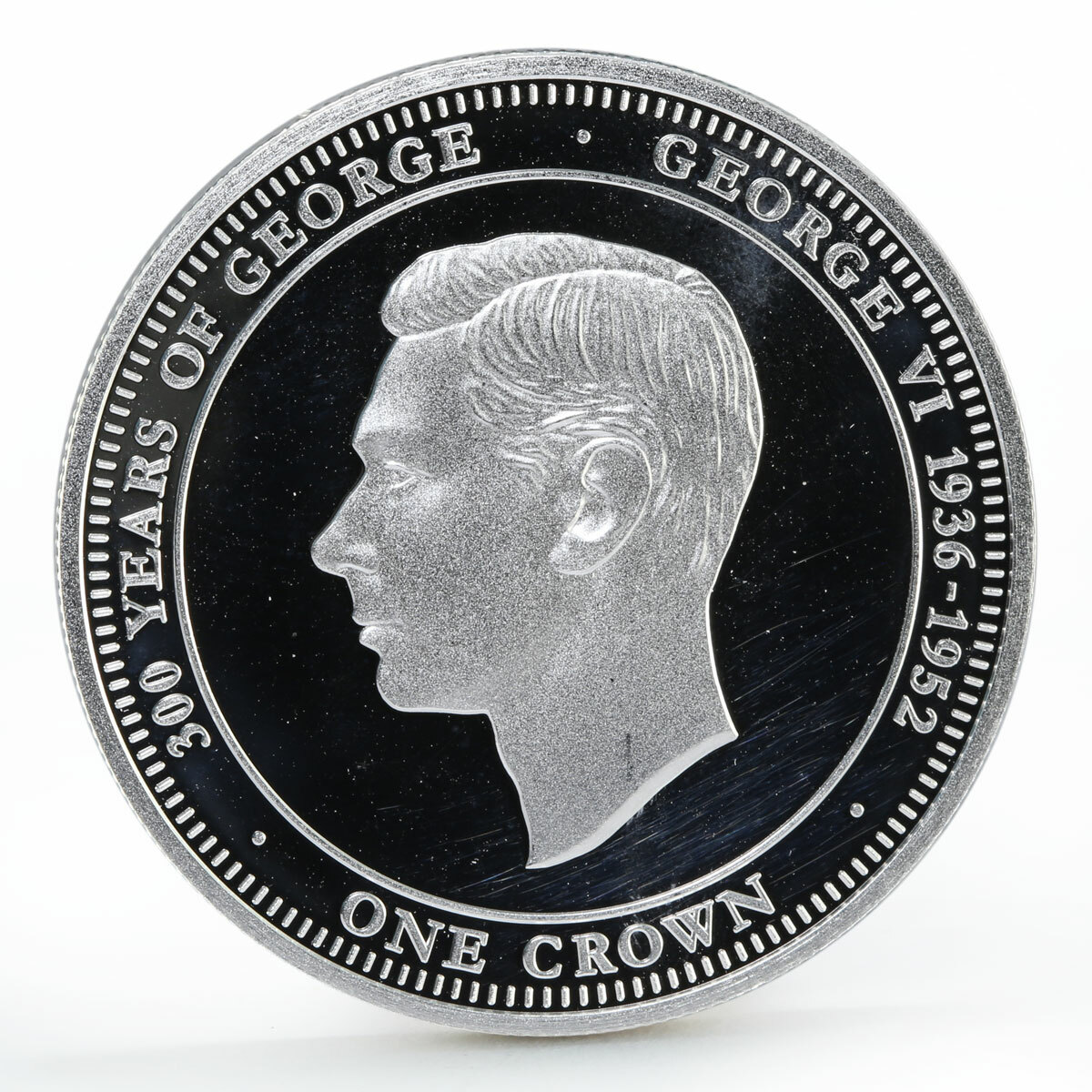Tristan da Cunha 1 crown 300 Years of King George VI silver coin
