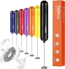 Handheld Milk Frother, Battery Operated Electric Foam Maker (1PACK)