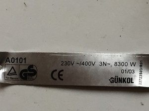 GÜNKOL .Dichtung.Türdichtung für  E-Herd / Backofen.Gebraucht..