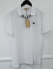 Men Burberry Polo Shirt Pullover White Aldford Size XL UK/US44