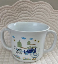 Precious by Allied Housewares Melamine double handled kids Cup Farm Duck Vintage