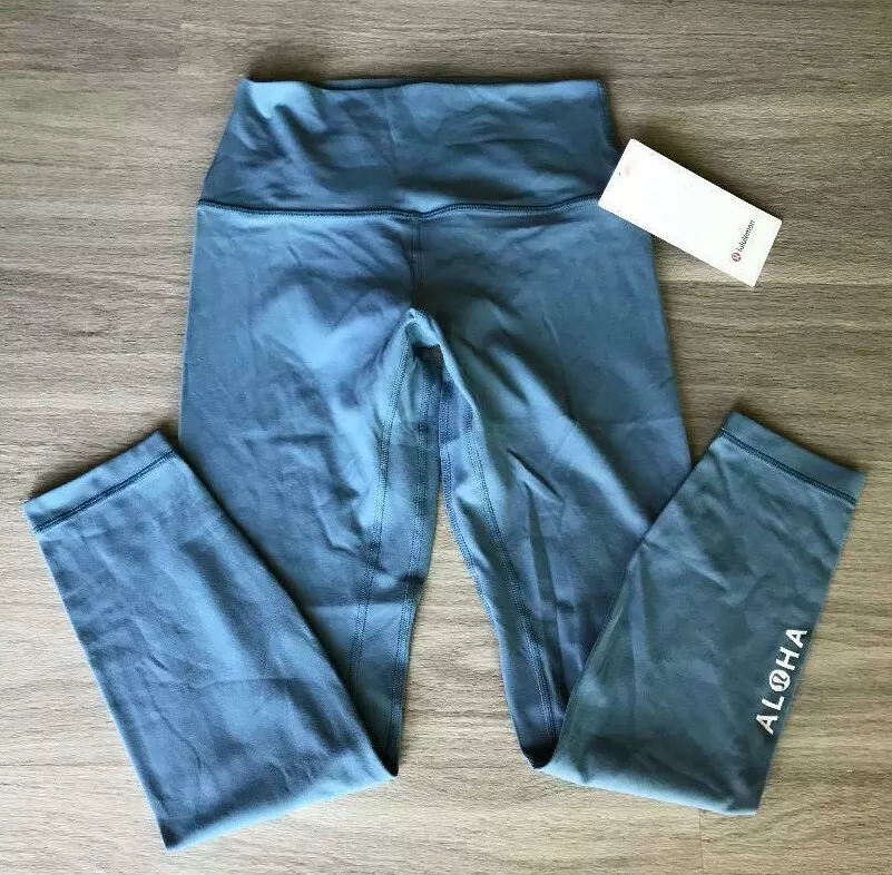 🦄NWT Lululemon Align Pant Size 6 Slate Blue ALOHA Limited Edition 7/8 RARE!