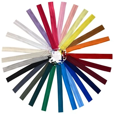 Invisible Concealed Zip Continuous Zipper Roll Size 3 Long Chain zip 28 Colours