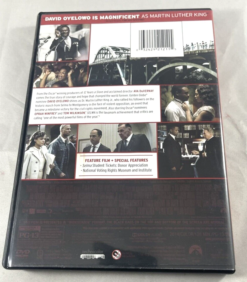 Selma DVD Widescreen Ava Duvernay David Oyelowo Oprah Winfrey Tim Roth - Image 2 of 4
