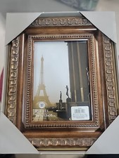 Burnes of Boston picture frame 5x7 Wood Ornate Brown And Gold New In Box