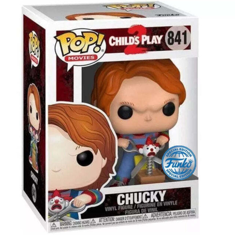 Child's Play 2 Chucky w/Buddy & Giant Scissors (Special Edition) #841 Funko Pop!