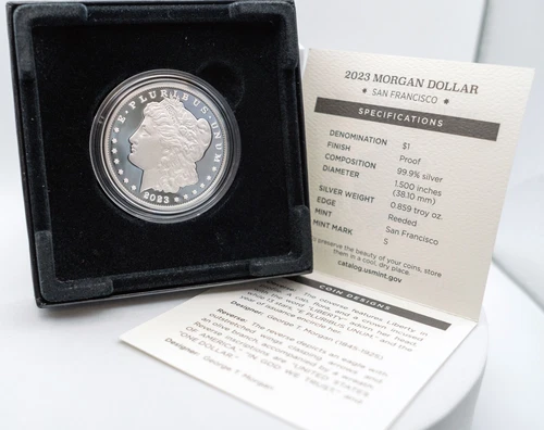 2023-S Morgan Dollar Proof U.S. Mint 23XF Box & COA New - Free Shipping
