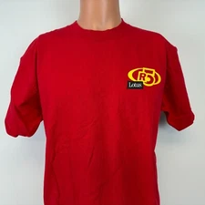 Vintage 90s Lotus R5 T Shirt Mens Size L Red Computer Software