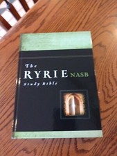 Rare~ Ryrie NASB Study Bible hardcover red letter
