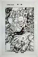Production Art FLASH #336, cover, CARMINE INFANTINO art, 11x17