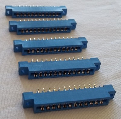 Userport Stecker (5x) für Commodore C64 / C128 / VC20 / 24 Pin (2x12) 3,96 mm