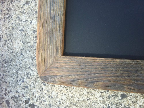 A4 Oiled Recycled Timber Chalkboard, Old Skool Retro Blackboard, - Picture 2 of 6