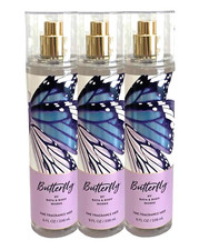 3 BATH BODY WORKS FINE FRAGRANCE MIST BODY SPRAY BUTTERFLY 8 OZ NEW
