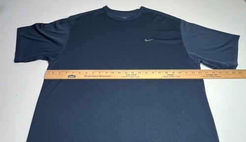 Camiseta Nike FIT DRY Para Hombre Talla XL Azul Marino Elastizada Ligera De Colección - Imagen 11 de 15