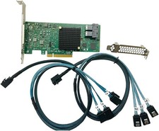 LSI SAS3008 9300-8I IT-Mode HBA JBOD PCI-E 3.0 SATA/SAS 8-Port SAS3 12Gb/s ZF...